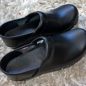 Black Sanita Danish Clogs